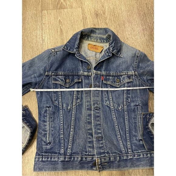 Levi’s Denim Trucker Jacket 18 Women’s Red Tag Vintage - Picture 5 of 7